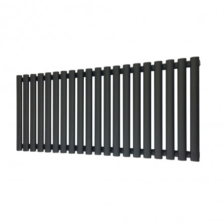 Queen Black Designer Radiator - 1380 x 500mm