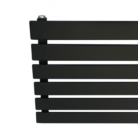 King Black Designer Radiator - 1250 x 440mm