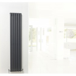 Revive Anthracite Double Panel Radiator - 354 x 1500mm - Insitu