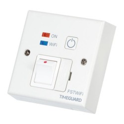 White WIFI Controlled Fused Spur Timer - FSTWIFI