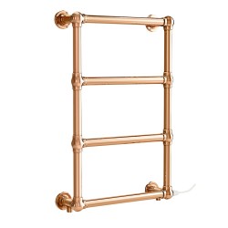 Alice Traditional Copper Towel Rail - 500 x 750mm - Electrical Option