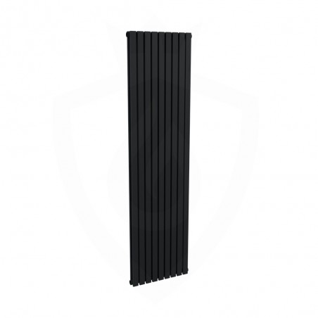 Ultraheat Linear Designer Black Double Radiator - 480 x 1800mm