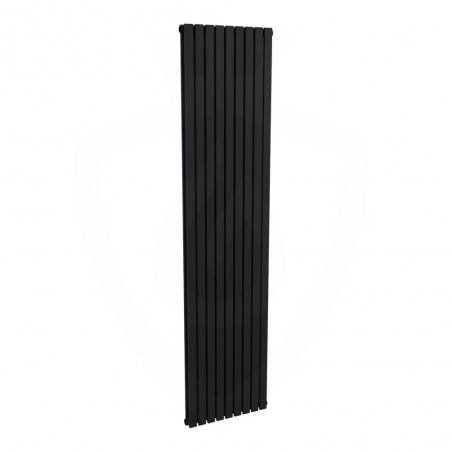 Ultraheat Linear Designer Black Double Radiator - 480 x 2000mm