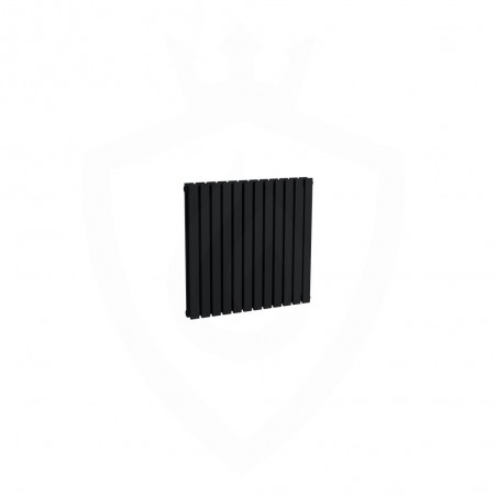 Ultraheat Linear Designer Black Double Radiator - 639 x 600mm