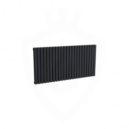 Ultraheat Linear Designer Black Double Radiator - 1222x 600mm