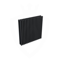 Ultraheat Klon Designer Black Double Radiator - 611 x 600mm