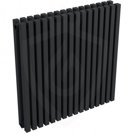 Ultraheat Klon Designer Black Double Radiator - 611 x 600mm