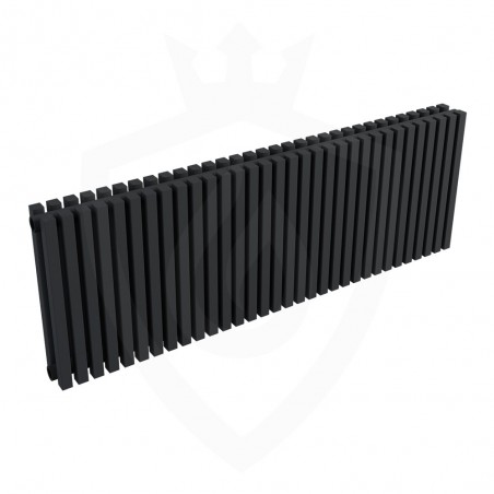 Ultraheat Klon Designer Black Double Radiator - 1219 x 420mm