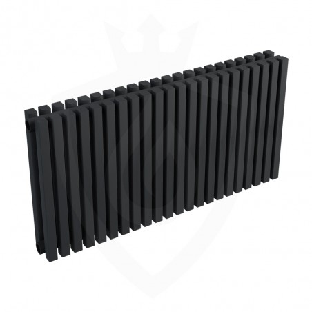 Ultraheat Klon Designer Black Double Radiator - 839 x 420mm