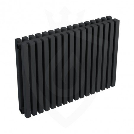 Ultraheat Klon Designer Black Double Radiator - 611 x 420mm