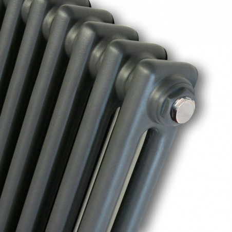 Supplies 4 Heat - Cornel Textured Anthracite 2 Column Horizontal Radiator
