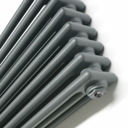 Supplies 4 Heat - Cornel 3 Column Graphex Vertical Radiator - Closeup