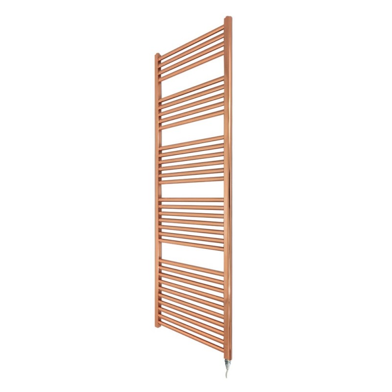 Straight Copper Towel Rail - 400 x 1600mm - 600w Single Heat Option