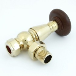 Bentley Traditional Thermostatic Radiator Valves - Polished Brass