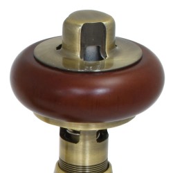 Faringdon Angled Thermostatic Radiator Valves - Antique Brass