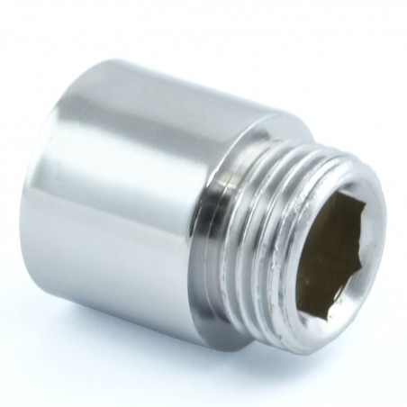 20mm Rigid Radiator Valve Extension 1/2 inch BSP - Chrome