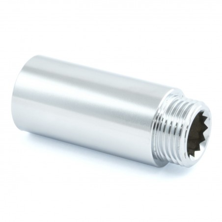 50mm Rigid Radiator Valve Extension 1/2 inch BSP - Chrome