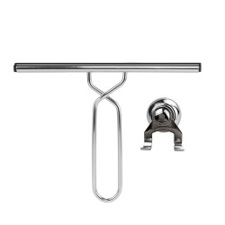 260mm(w) Stainless Steel Wetroom Shower Glass Squeegee (Design G5) + Suction Hanger