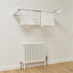 Foldable Wall Mounted Towel Hanger - White