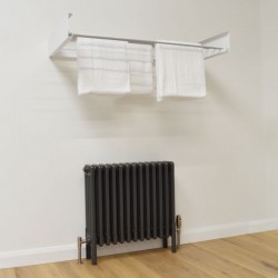 Foldable Wall Mounted Towel Hanger - White