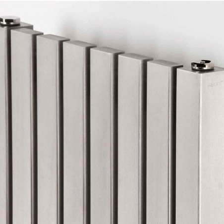 AEON Radiators - Arat Floor Standing Brushed Stainless Steel Radiators