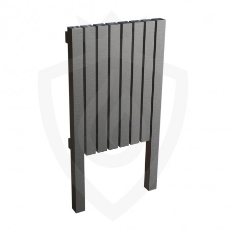 AEON Radiators - Kare Floor Standing Brushed Stainless Steel Radiators - KRL876