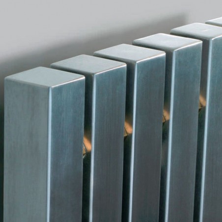 AEON Radiators - Kare Floor Standing Brushed Stainless Steel Radiators