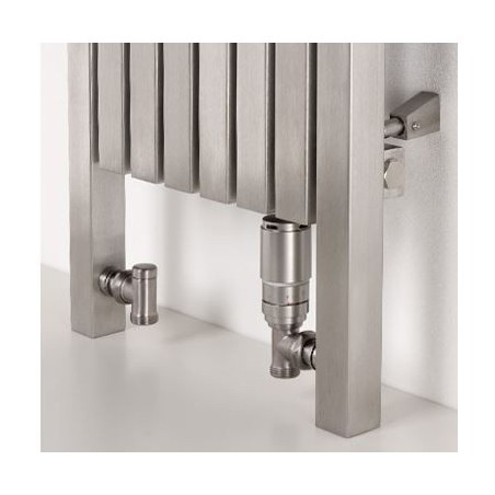 AEON Radiators - Dalya Floor Standing Brushed Stainless Steel Radiators