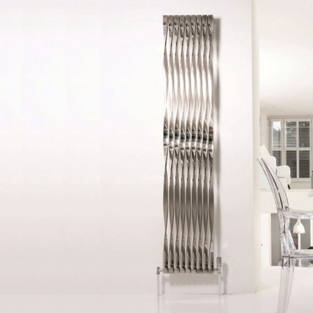 AEON Radiators - Twister 720° Brushed & Polished Stainless Steel Radiators