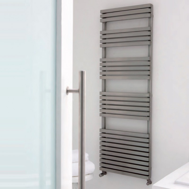AEON Radiators - Atilla Brushed Stainless Steel Towel Rails