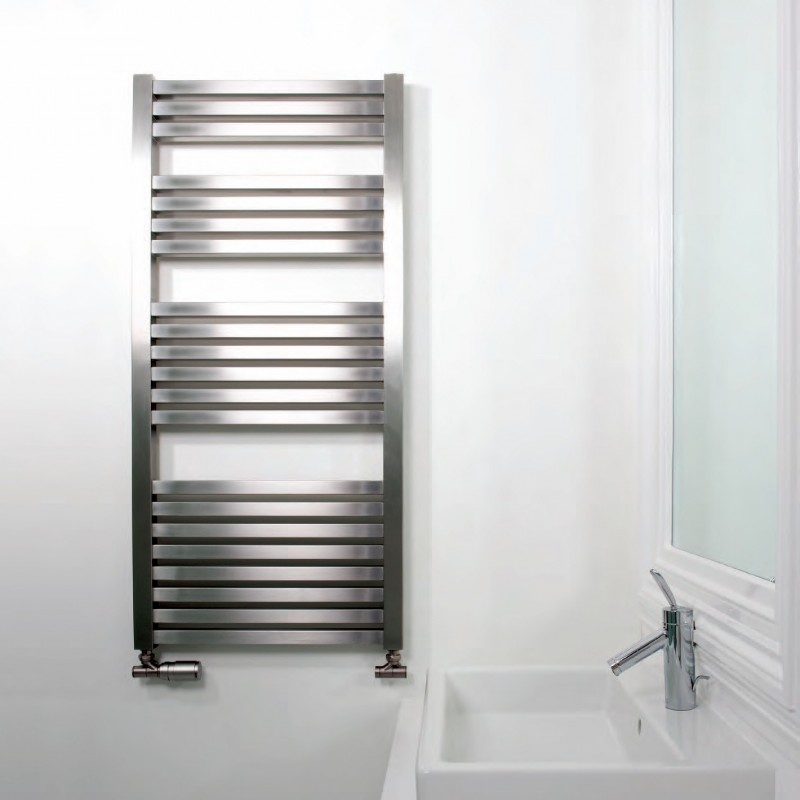 AEON Radiators - Serif Brushed Stainless Steel Towel Rails