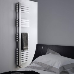 AEON Radiators - Combe Brushed Stainless Steel Towel Rails - Right Pointing