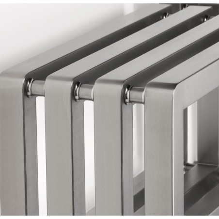 AEON Radiators - S-Type Brushed Stainless Steel Towel Rail