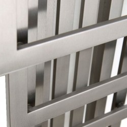 AEON Radiators - Podium Brushed Stainless Steel Radiator - Closeup