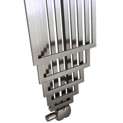 AEON Radiators - Podium Brushed Stainless Steel Radiator - Closeup