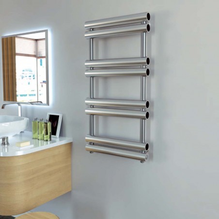 AEON Radiators - Tubo Brushed Stainless Steel Towel Rail