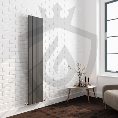 Sovereign Anthracite Aluminium Radiator - 375 x 1800mm