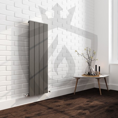 Sovereign Anthracite Aluminium Radiator - 375 x 1200mm