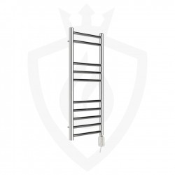Polished Stainless Steel Towel Rail - 350 x 800mm - 150w Thermostatic Option