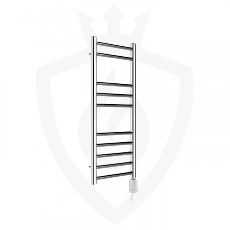 Polished Stainless Steel Towel Rail - 350 x 800mm - 150w Thermostatic Option