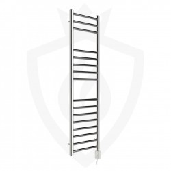 Polished Stainless Steel Towel Rail - 350 x 1200mm - 150w Thermostatic Option