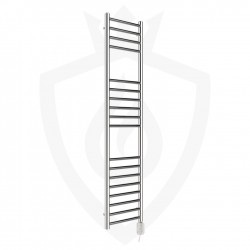 Polished Stainless Steel Towel Rail - 350 x 1400mm - 300w Thermostatic Option