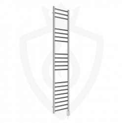 Polished Stainless Steel Towel Rail - 350 x 1600mm - 300w Thermostatic Option