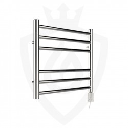 Polished Stainless Steel Towel Rail - 500 x 430mm - 150w Thermostatic Option