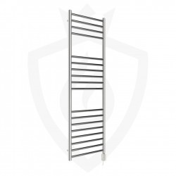 Polished Stainless Steel Towel Rail - 500 x 1400mm - 300w Thermostatic Option