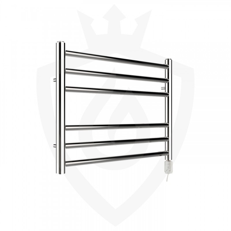 Polished Stainless Steel Towel Rail - 600 x 430mm - 150w Thermostatic Option