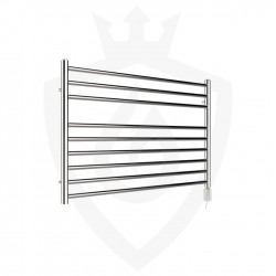 Polished Stainless Steel Towel Rail - 1000 x 600mm - 300w Thermostatic Option