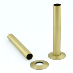 Brushed Brass Pipe Shrouds & Collars