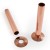 Polished Copper Pipe Shrouds & Collars