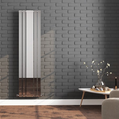 King Chrome Mirror Designer Radiator - 458 x 1800mm